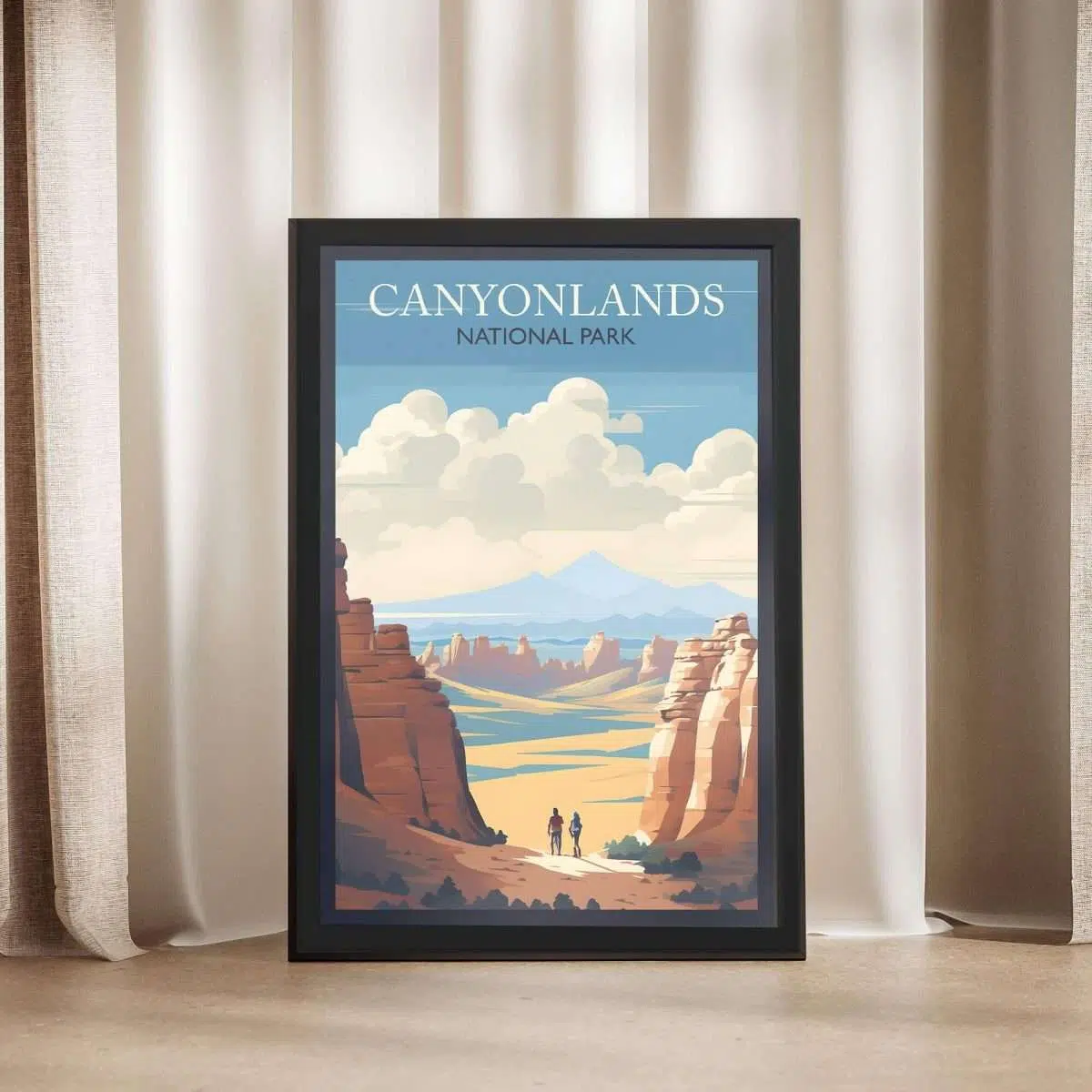 Canyonlands National Park Needles District Adventure Framed Poster