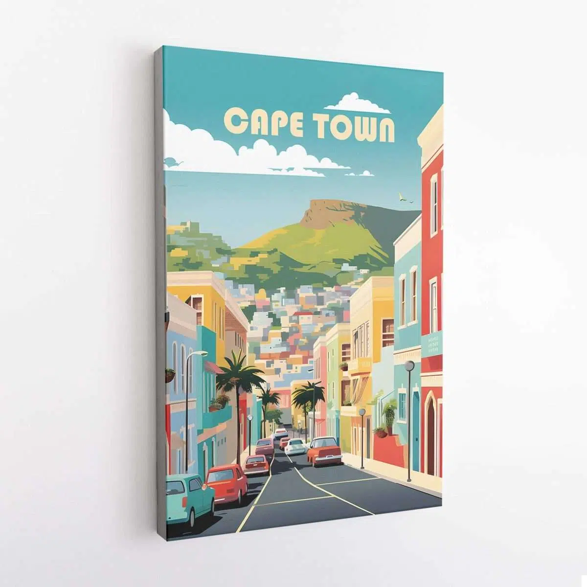 Cape Town Bo Kaap Neighborhood Canvas