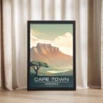 Cape Town Table Mountain Framed Poster