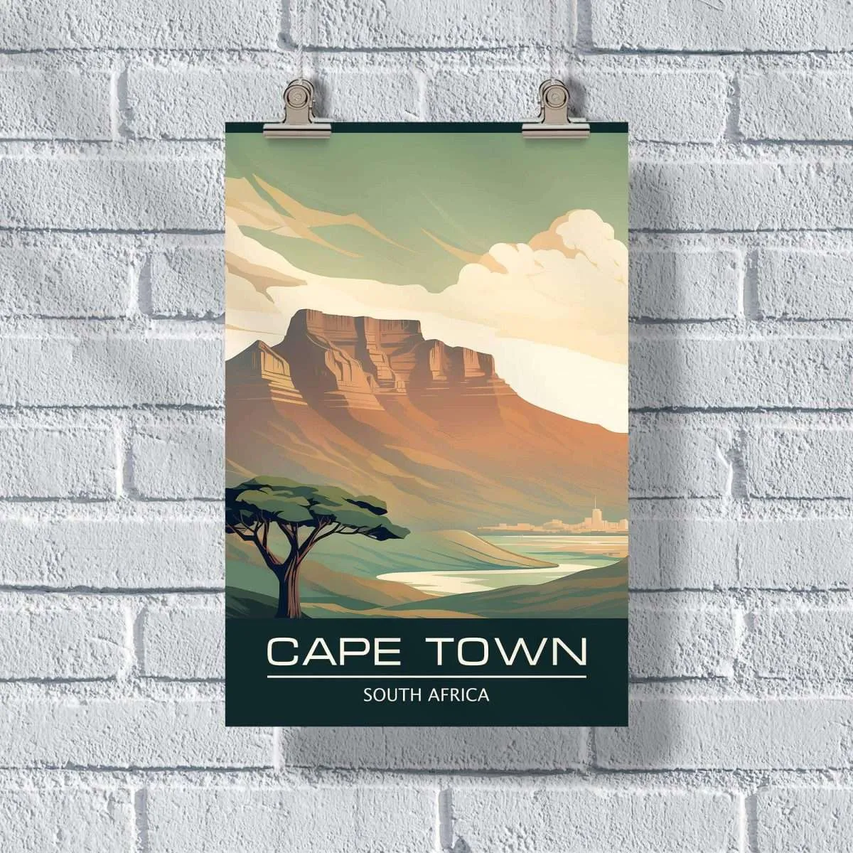 Cape Town Table Mountain Poster