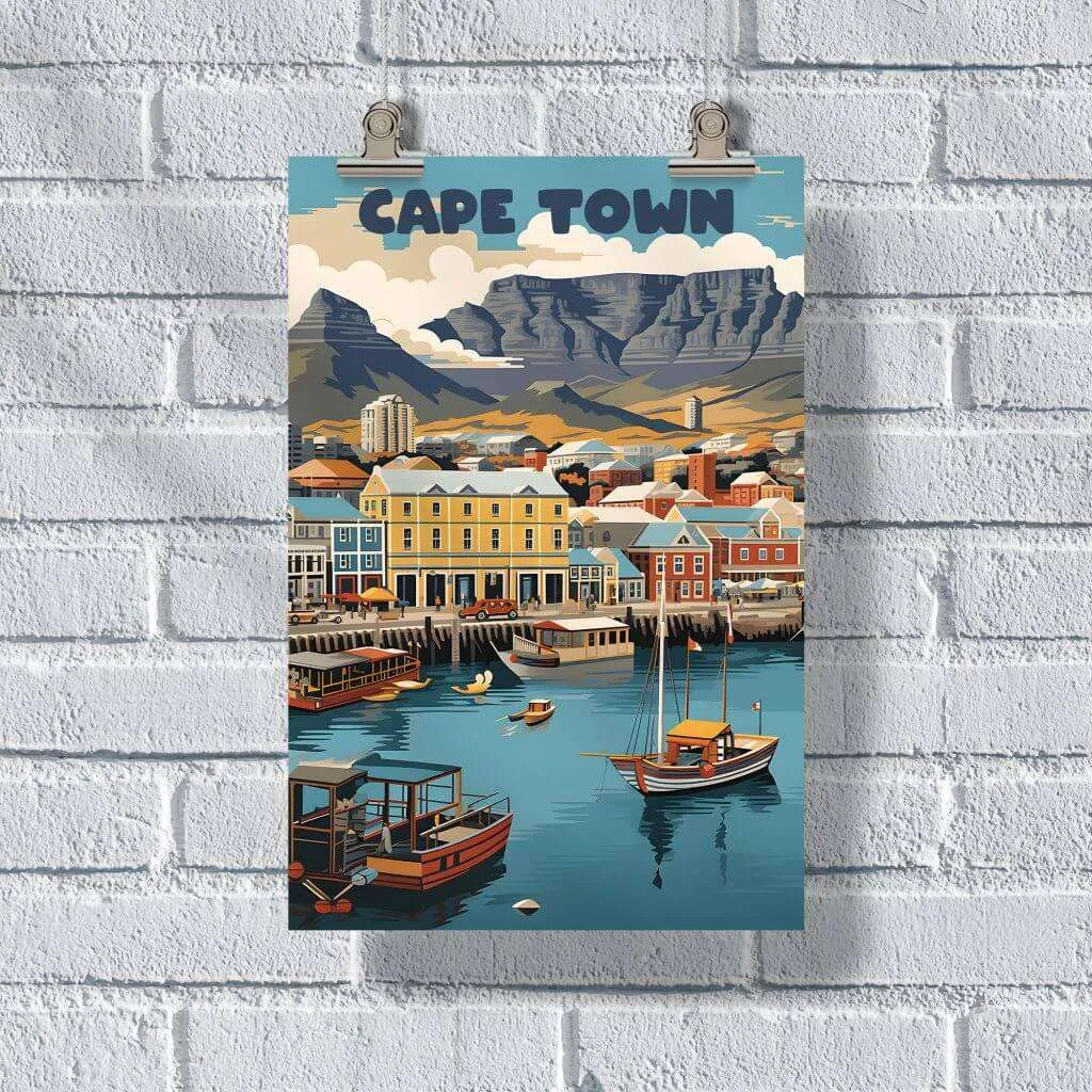 Cape Town Victoria Alfred Waterfront Poster