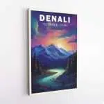 Denali National Park Aurora Borealis Night Canvas