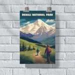 Denali National Park Backcountry Expedition Poster