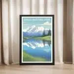 Denali National Park Wonder Lake Reflections Framed Poster