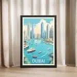 Dubai Marina Framed Poster