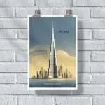 Dubai UAE Burj Khalifa Poster