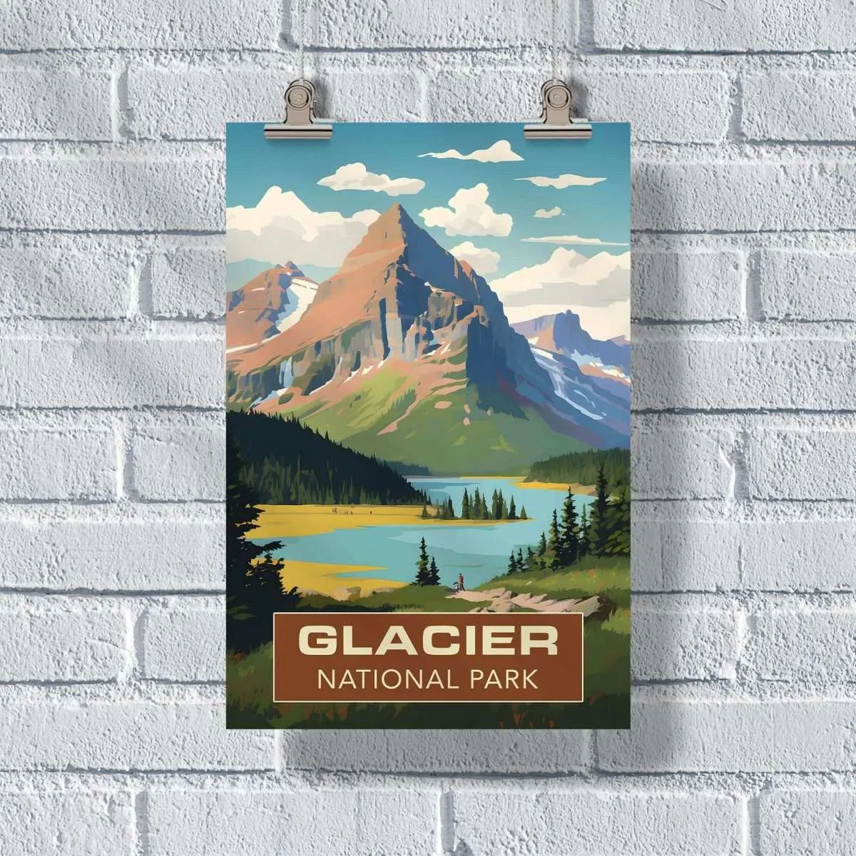 Glacier National Park Many Glacier Splendor Poster