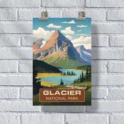 Glacier National Park Many Glacier Splendor Poster