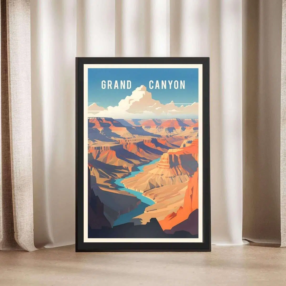 Grand Canyon South Rim Panorama Framed Poster