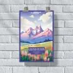 Grand Teton National Park Lupine Meadows Tranquility Poster