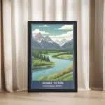 Grand Teton National Park Snake River Serenity Framed Poster