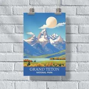 Grand Teton National Park Teton Range Majesty Poster