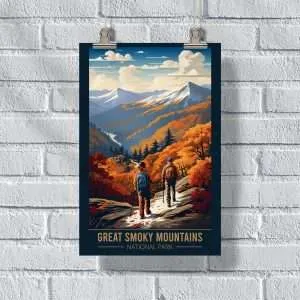 Great Smoky Mountains National Park Appalachian Trail Poster