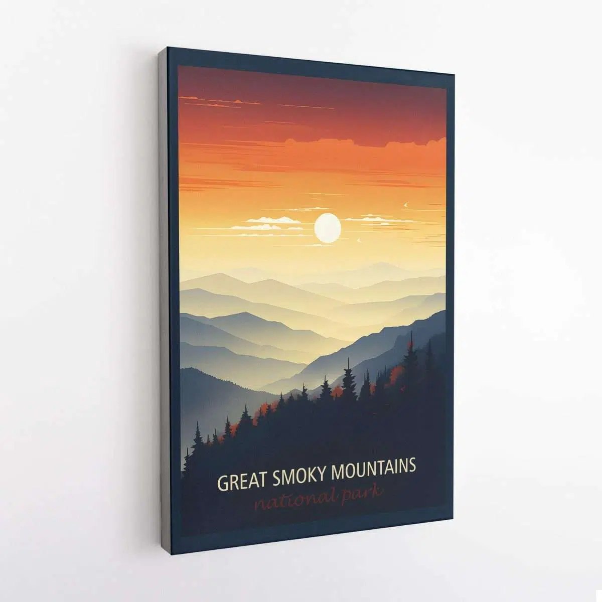 Great Smoky Mountains National Park Clingmans Dome Vista View 2 Canvas