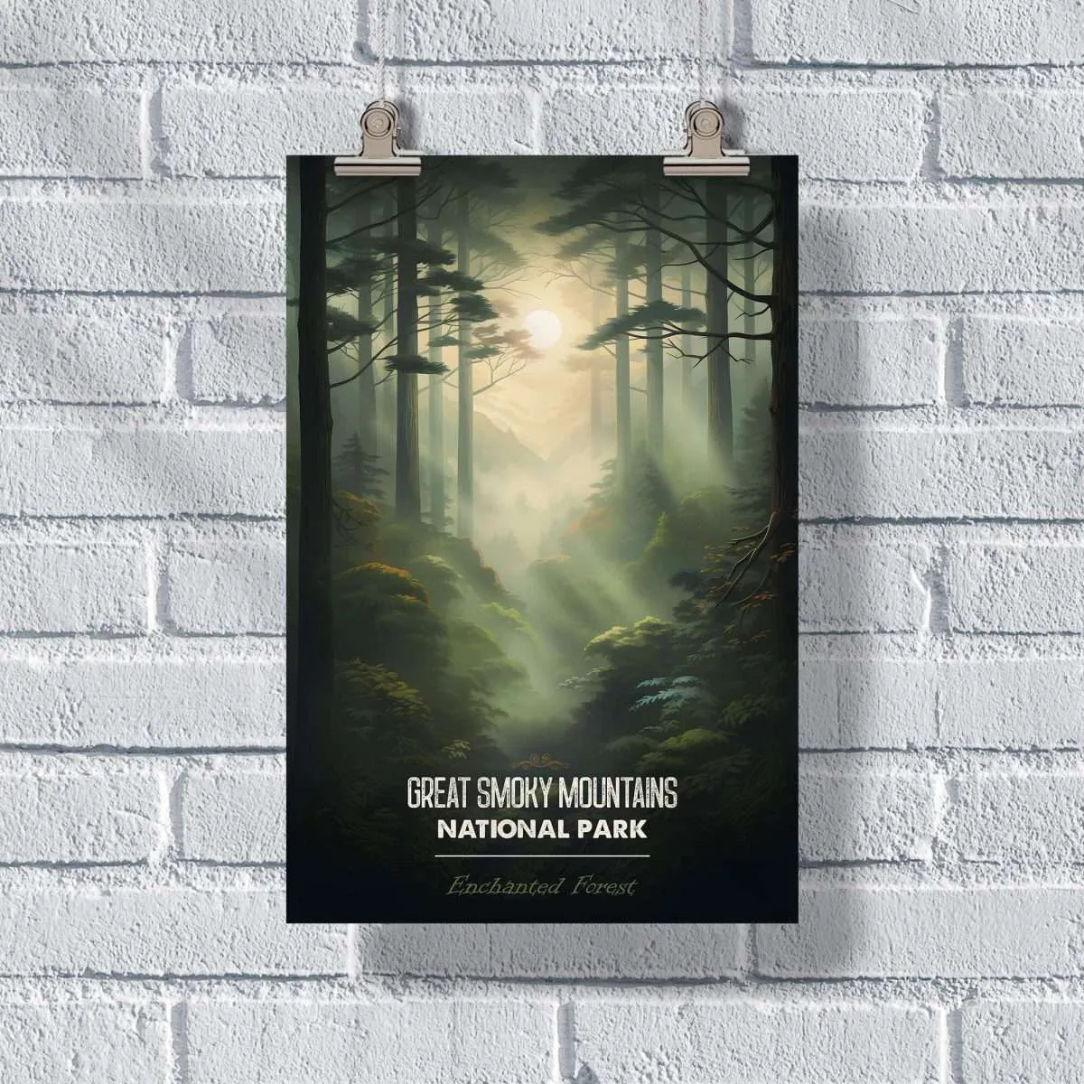 Great Smoky Mountains National Park Enchanted Forest Poster