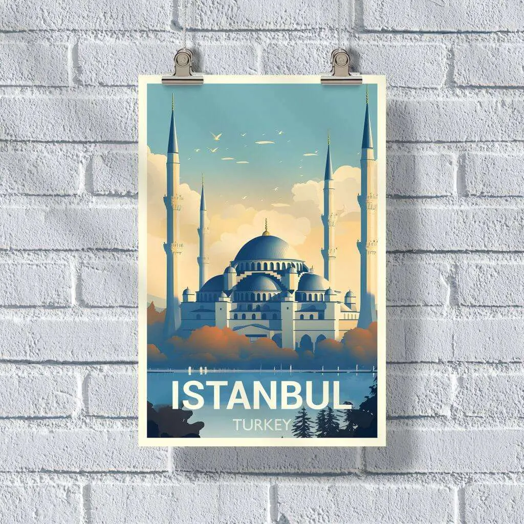 Istanbul Sultan Ahmed Mosque Poster