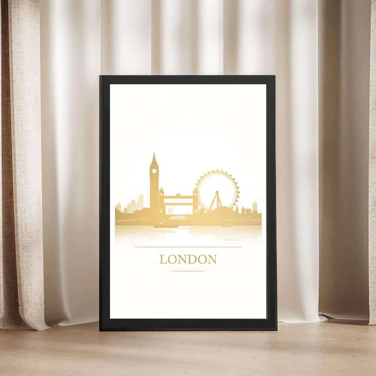 London City Skyline Framed Poster