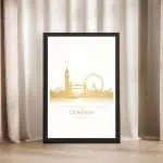 London City Skyline Framed Poster