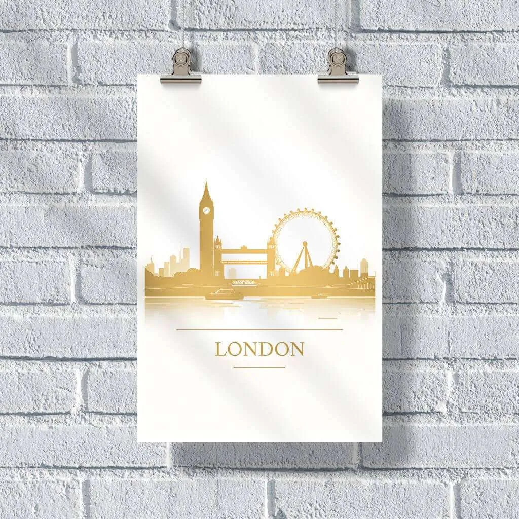 London City Skyline Poster