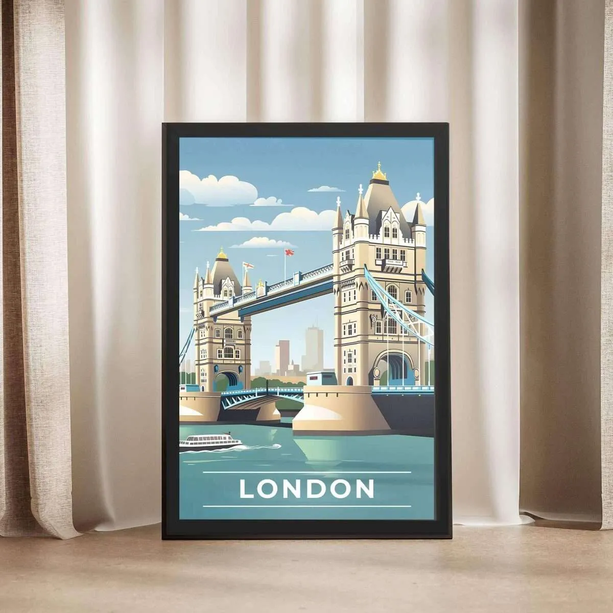 London Tower Bridge Framed Poster