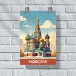 Moscow Red Square Poster