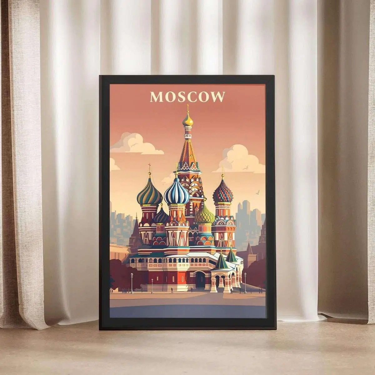 Moscow St. Basil's Cathedral Framed Poster