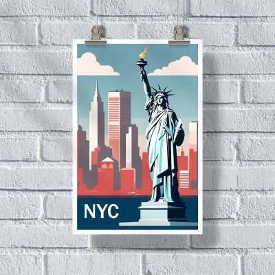 New York City Statue Of Liberty NYC Poster