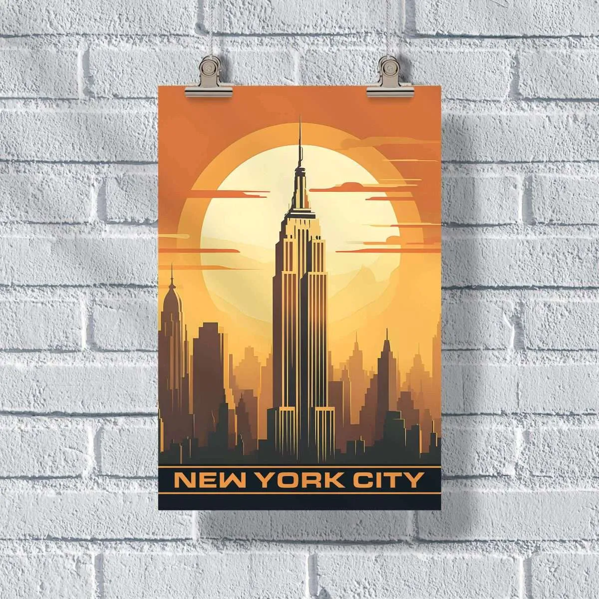 New York City Empire State Building Poster