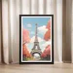 Paris Eiffel Tower Framed Poster