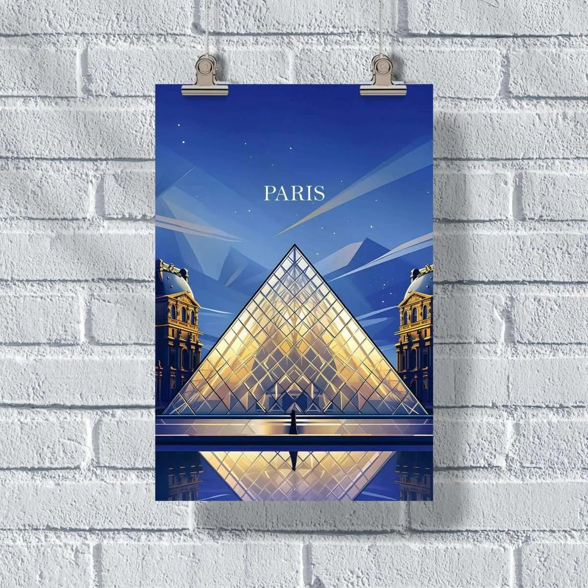 Paris Louvre Museum Poster