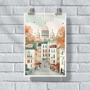 Paris Montmartre Poster