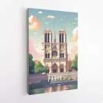 Paris Notre Dame Cathedral Canvas