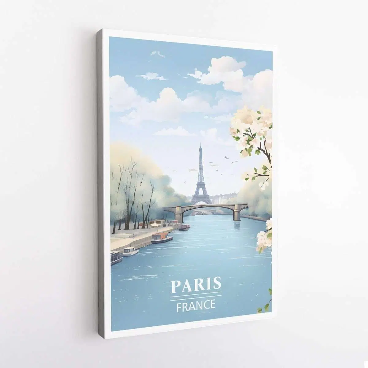 Paris Seine River Canvas