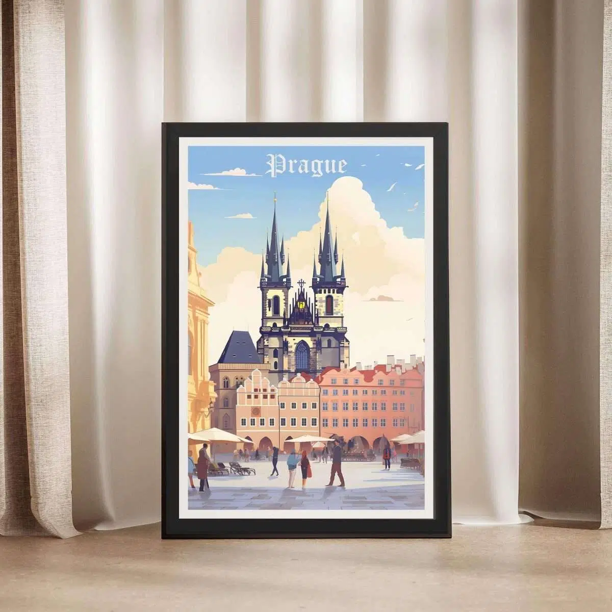 Prague Old Town Square Framed Poster