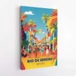 Rio De Janeiro Brazil Samba Carnival Canvas