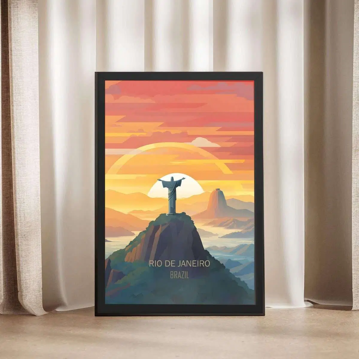 Rio De Janeiro Christ The Redeemer Framed Poster