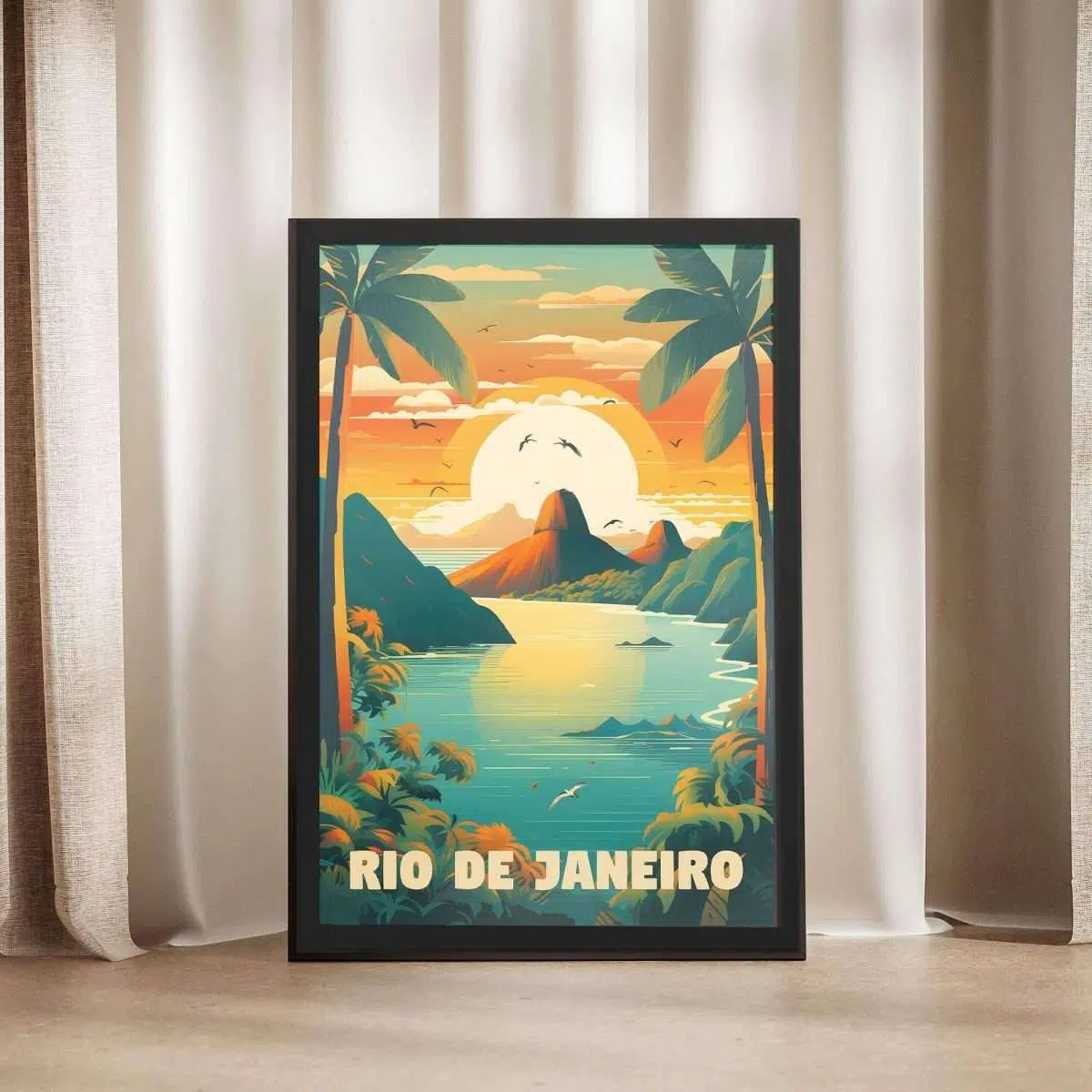 Rio De Janeiro Sugarloaf Mountain Framed Poster