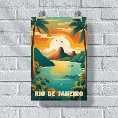 Rio De Janeiro Sugarloaf Mountain Poster