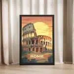 Rome Colosseum Framed Poster