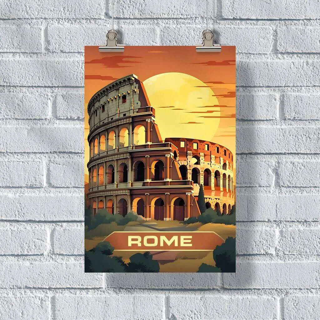 Rome Colosseum Poster