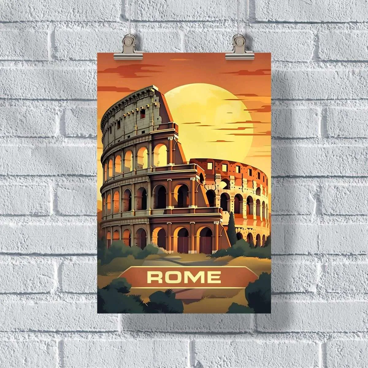 Rome Colosseum Poster