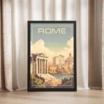 Rome Roman Forum Framed Poster