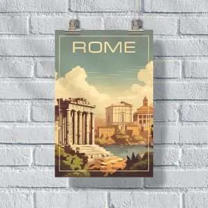 Rome Roman Forum Poster