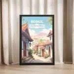 Seoul Bukchon Hanok Village Framed Poster