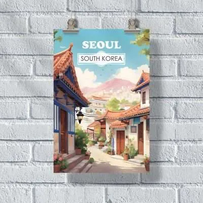 Seoul Bukchon Hanok Village Poster