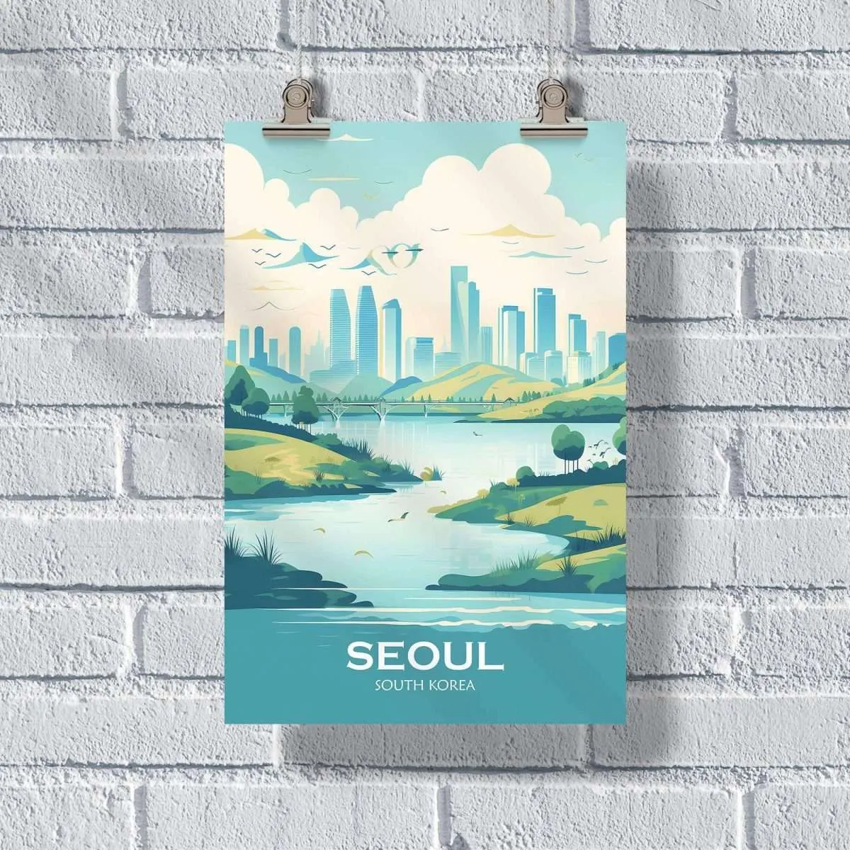 Seoul Han River Poster