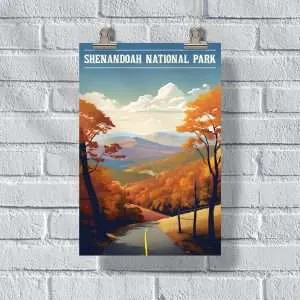 Shenandoah National Park Skyline Drive Poster