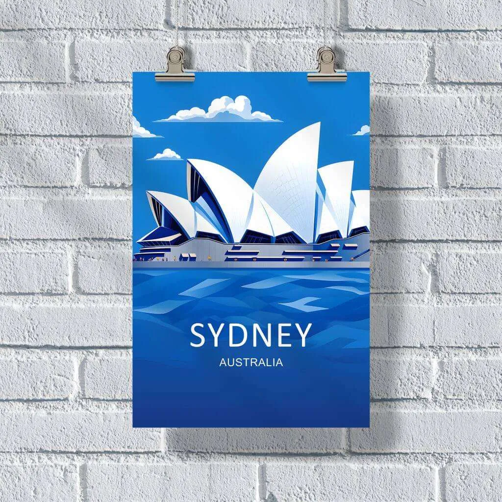 Sydney Opera House Australia Poster