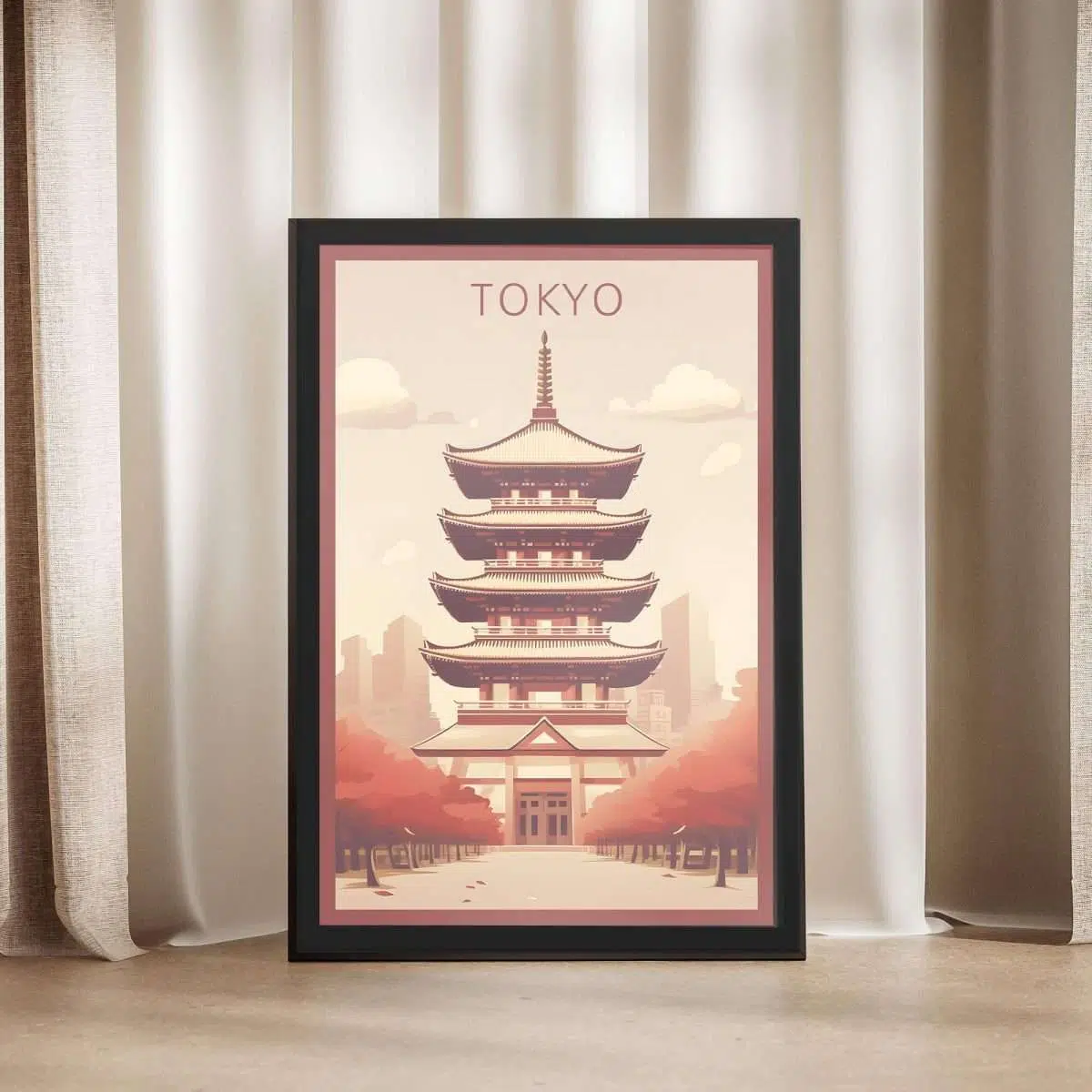 Tokyo Asakusa Senso Ji Temple Framed Poster