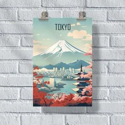 Tokyo Mount Fuji Poster